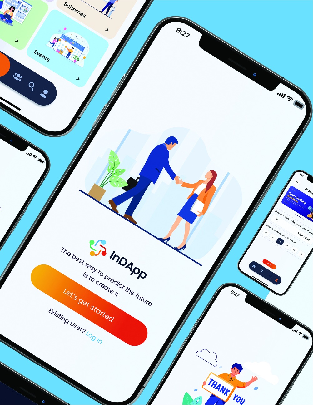 InDApp app screens